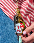 Diet Soda Enamel Keychain & Bag Charm