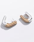Duality Huggie Hoops