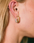 Duality Huggie Hoops