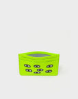 Evil Eyes Lime Leather Cardholder