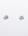 Faceted Circle Flat Back Studs
