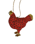 Festive Hen Ornament