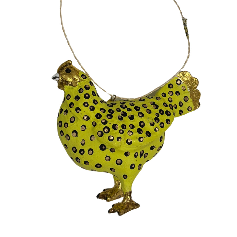 Festive Hen Ornament