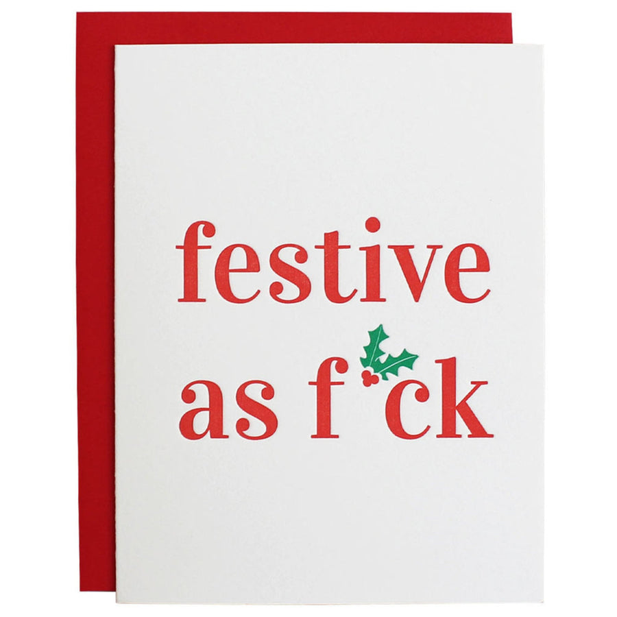 Festive as F*ck Card