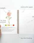 Flowers Watercolor Workbook