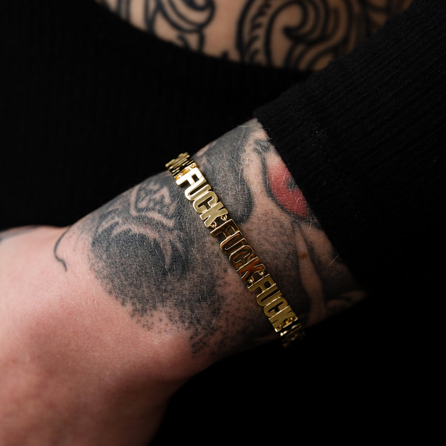 Fuck Fuck Fuck Chain Bracelet | Swear Jewelry | Larissa Loden