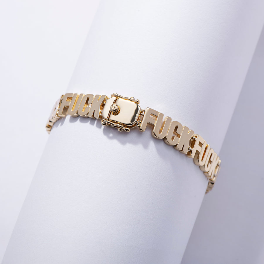 Fuck Fuck Fuck Chain Bracelet