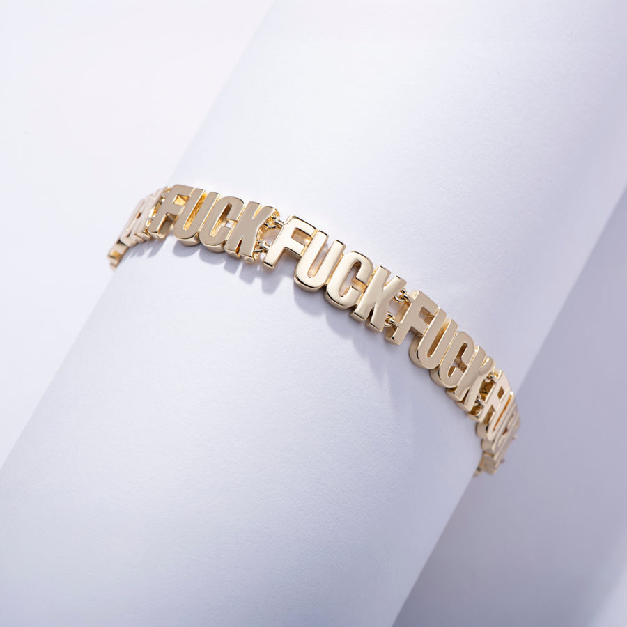 Fuck Fuck Fuck Chain Bracelet