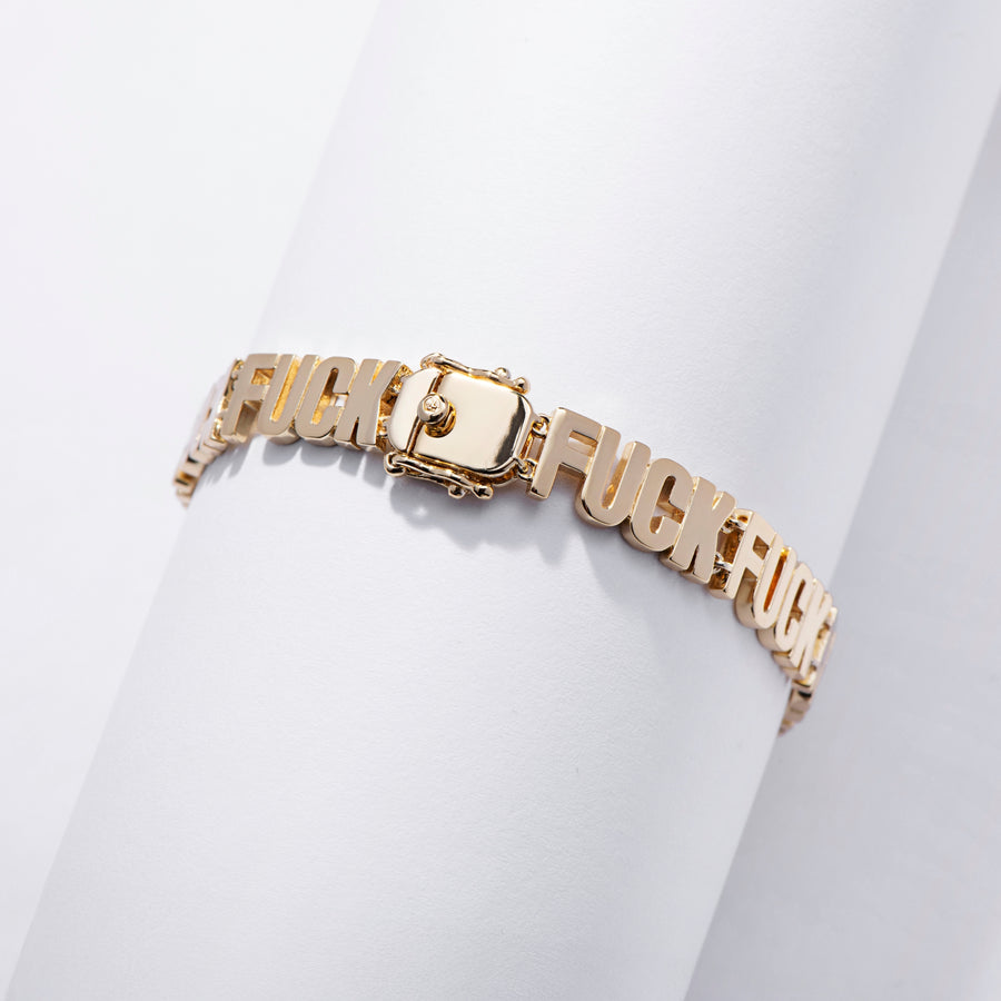 Fuck Fuck Fuck Chain Bracelet | Swear Jewelry | Larissa Loden