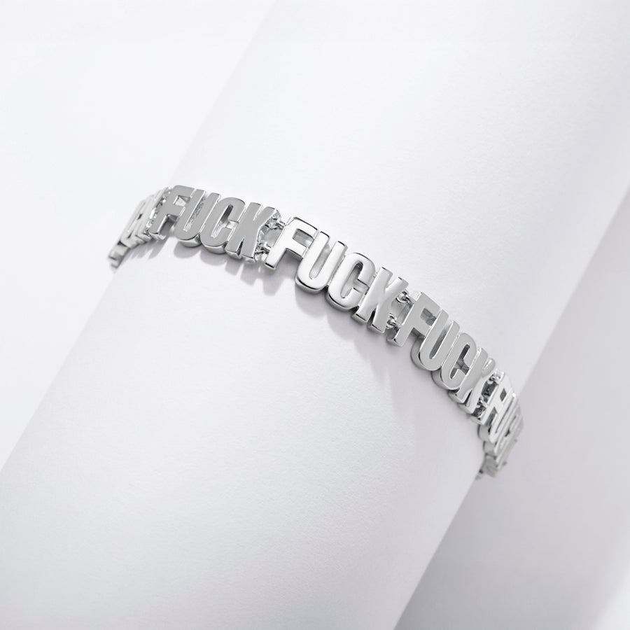 アクセサリー FUCKMYLIFE DRIP BRACELET Fuck Fuck Fuck Chain Bracelet | Swear Jewelry | Larissa Loden