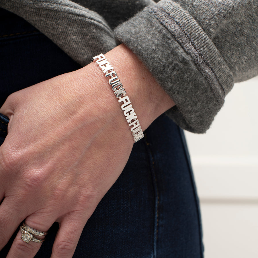 Fuck Fuck Fuck Chain Bracelet | Swear Jewelry | Larissa Loden
