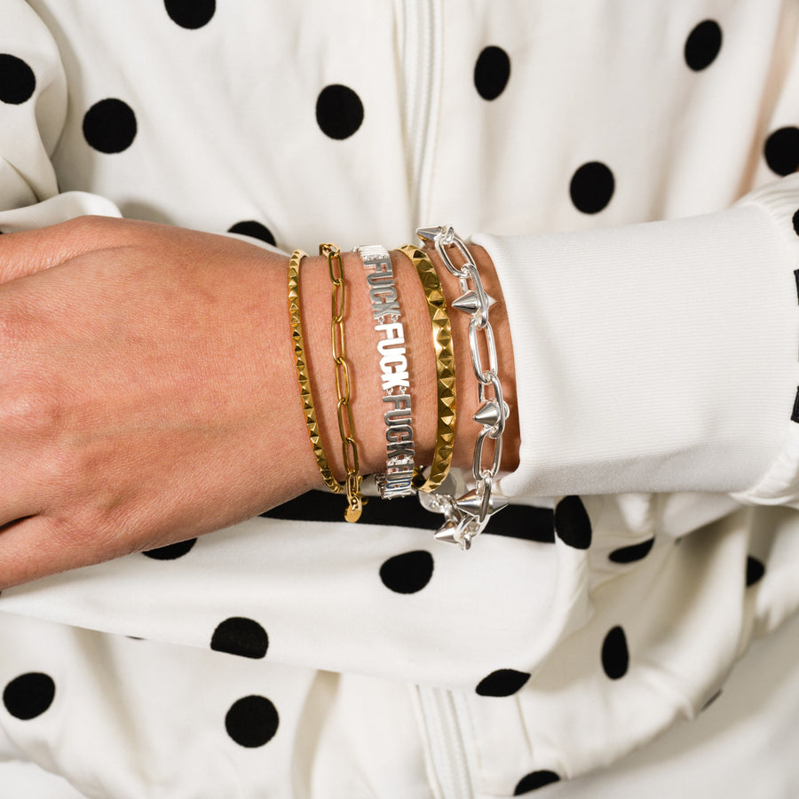 Fuck Fuck Fuck Chain Bracelet | Swear Jewelry | Larissa Loden