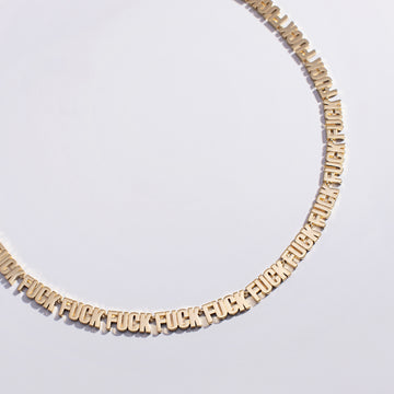 Fuck Fuck Fuck Chain Necklace
