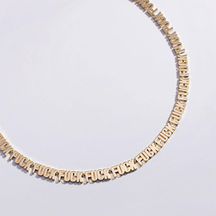Fuck Fuck Fuck Chain Necklace