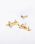 Fuck Script Flat Back Studs
