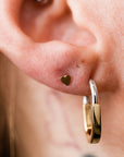 Heart Flat Back Studs