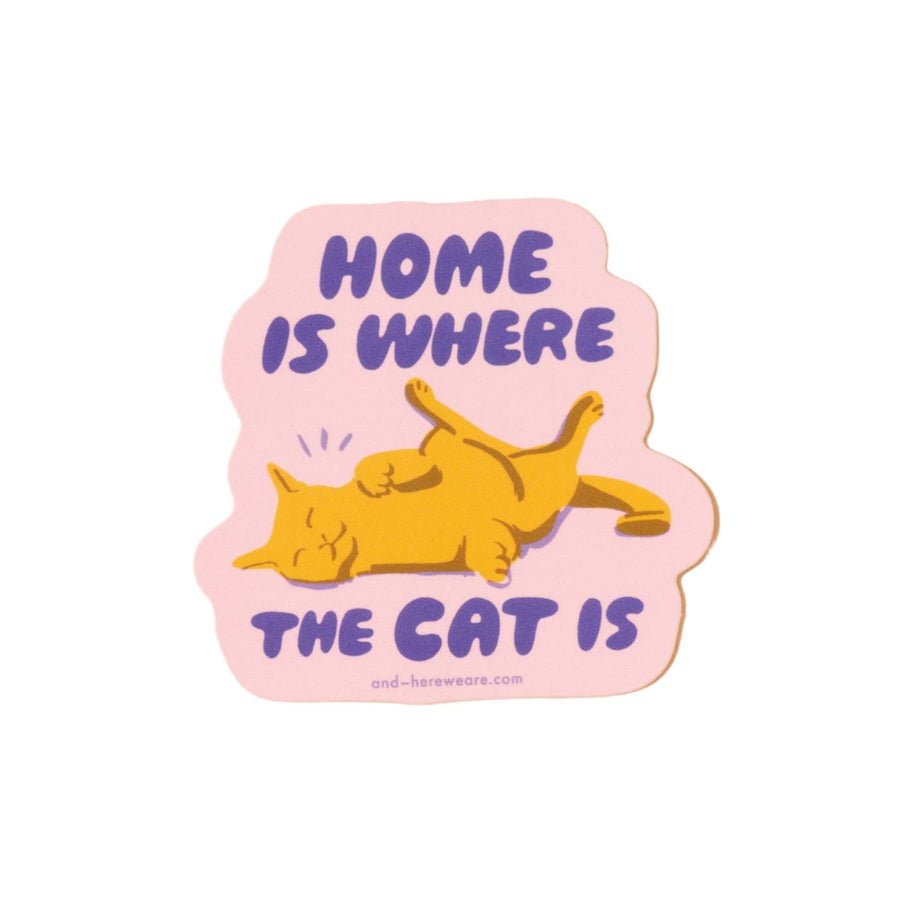 Home Is Where the Cat Is Sticker