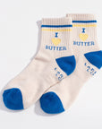 I Heart Butter Quarter Crew Socks