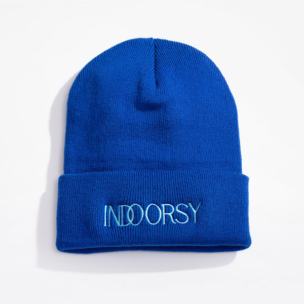 Indoorsy Beanie | Fall/Winter Knit Cuffed Cap | Larissa Loden