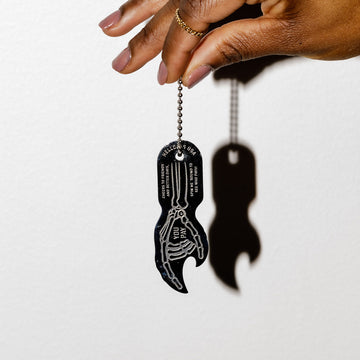 Skeleton Hand Bottle Opener Keychain