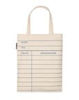 Library Card Tote Bag