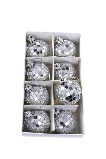 Tiny Disco Ball Ornament in Silver by Cody Foster