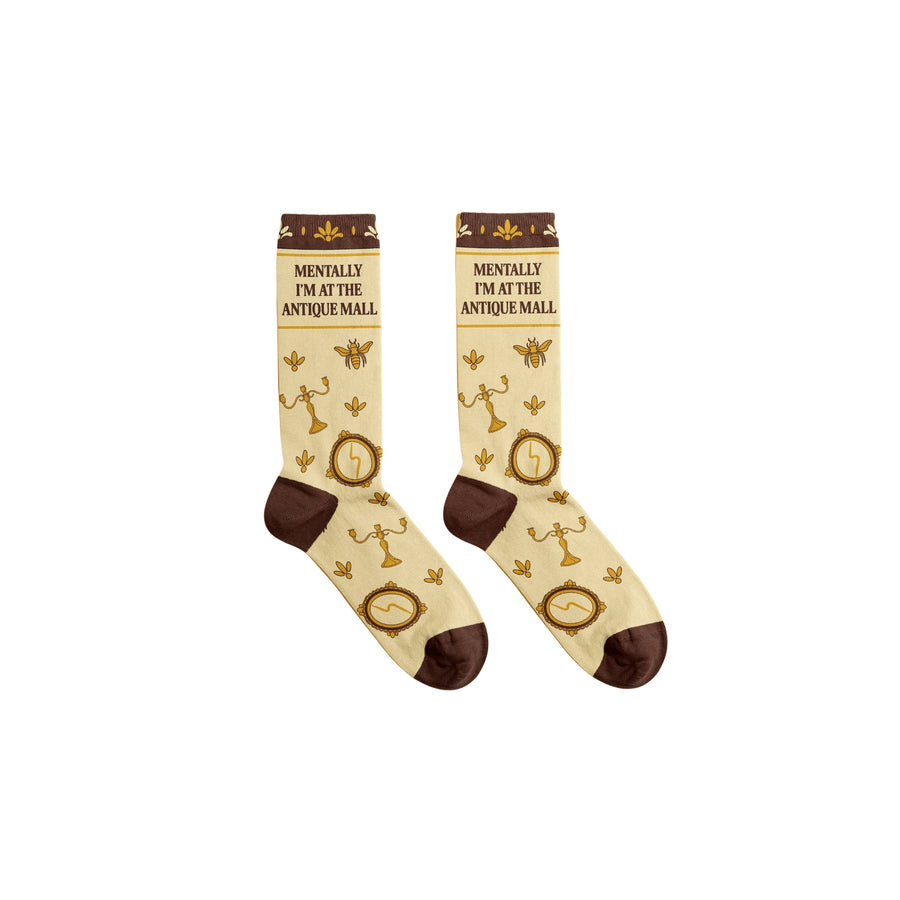 Mentally At the Antique Mall Socks