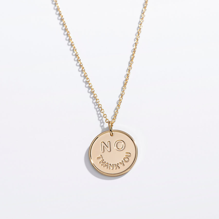 No Thank You Necklace | Jewelry For How You Really Feel | Larissa