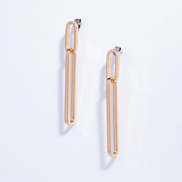 Paperclip Drop Earrings