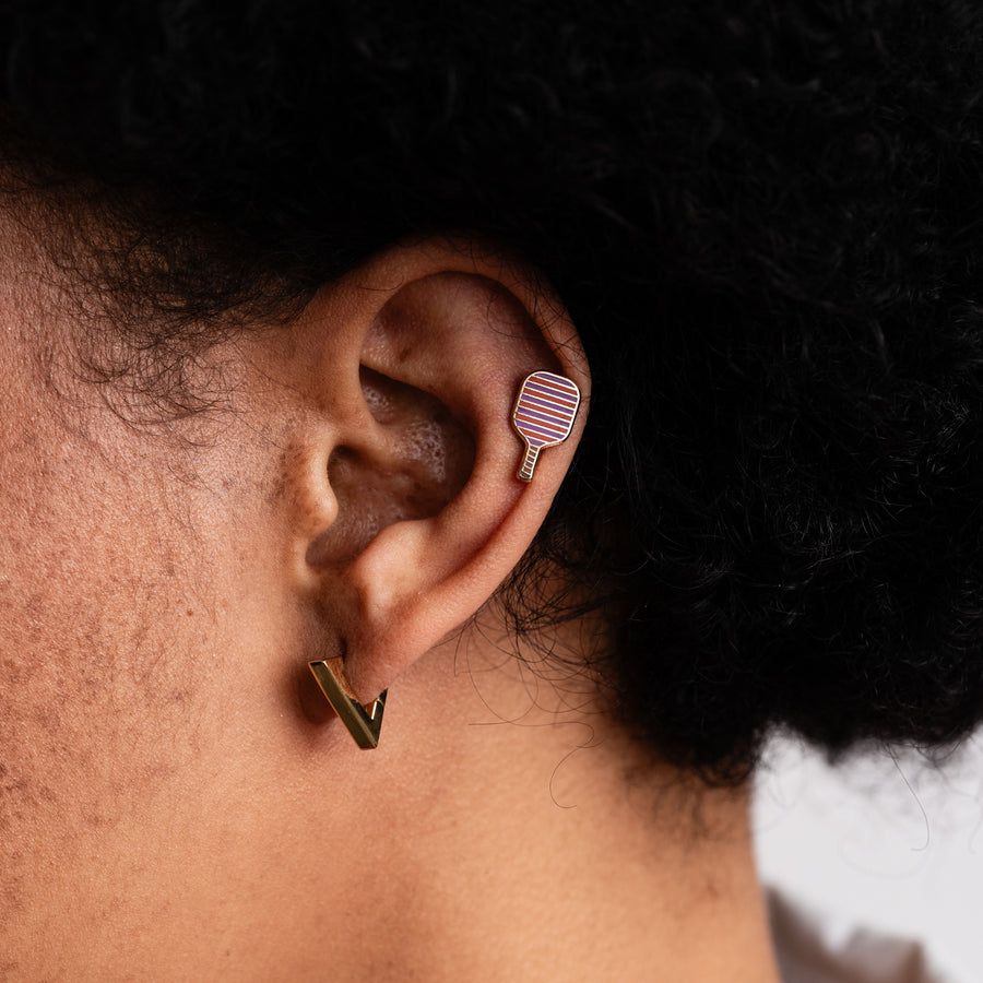 Pickleball Studs | Enamel Sport Earrings | Larissa Loden