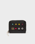 Studded Small Zip Around Wallet