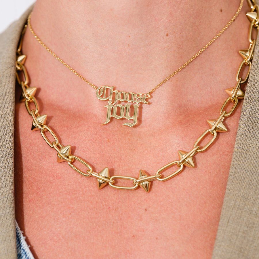 Toom Necklace | Edgy Spike Chain | Larissa Loden