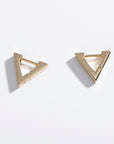 Triangle Huggie Hoops