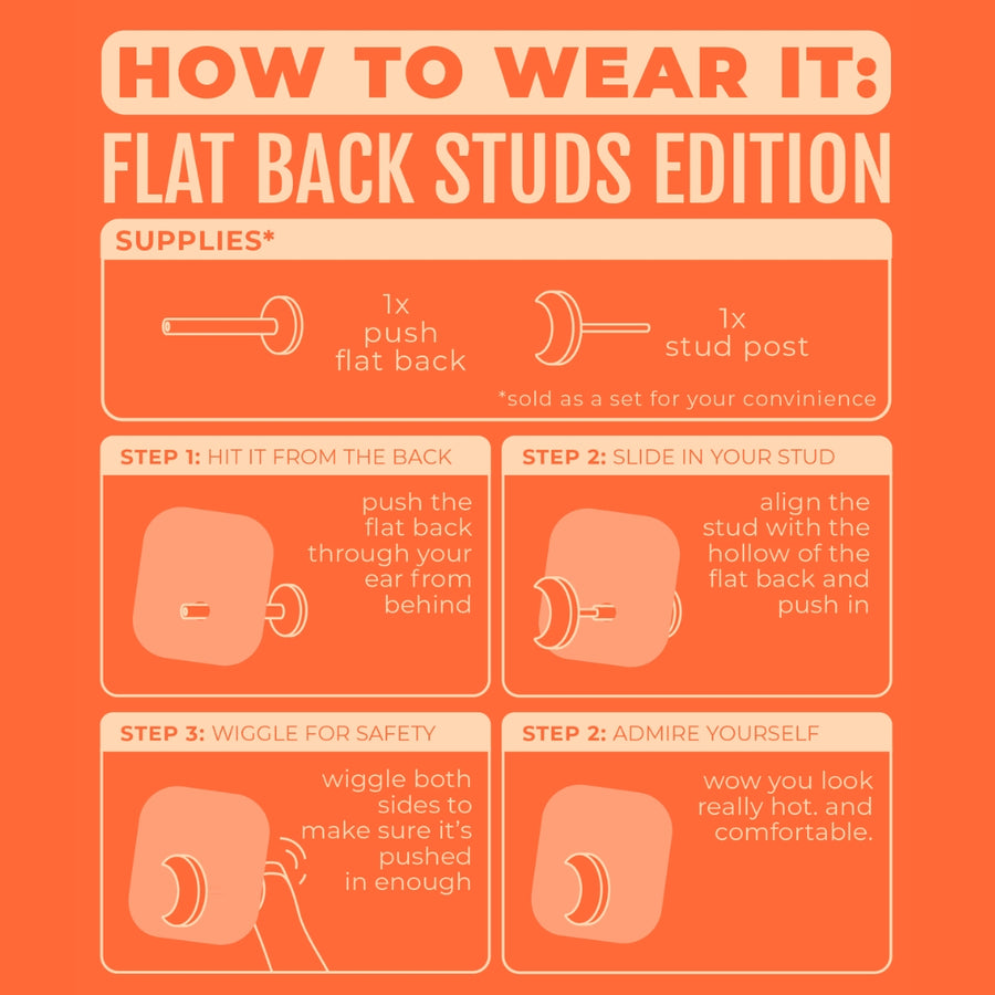 Bar Flat Back Studs