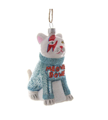 Meowie Bowie Ornament by Cody Foster