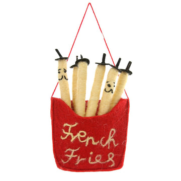 Francophile Fries Felt Ornament by Cody Foster