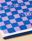 Checkerboard Thank You Card