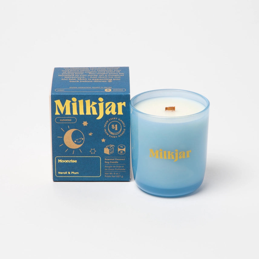 Wood Wick Milkjar Candle