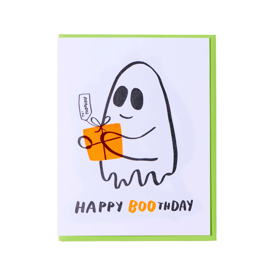 Happy Boo-thday Ghost Card