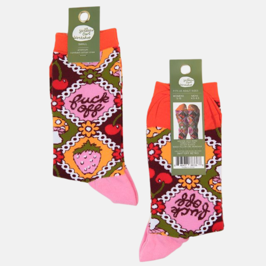 Fuck Off Retro Socks