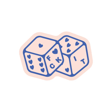 Roll The Dice Vinyl Sticker