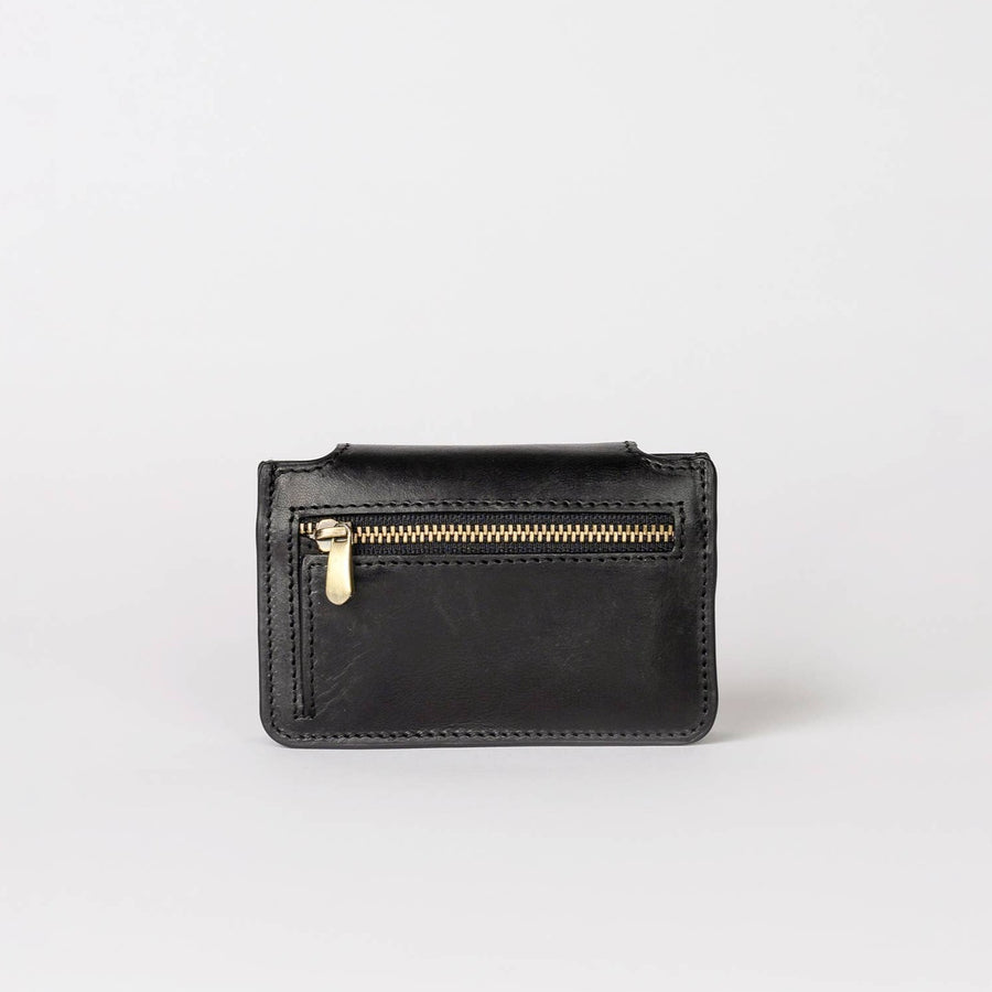 Harmonica Leather Wallet in Black