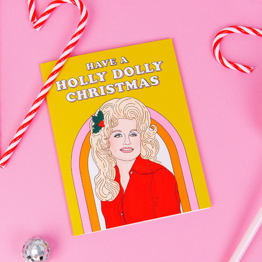 Dolly Country Christmas Card