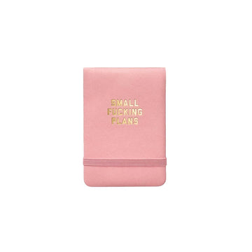 Small Fucking Plans Pocket Journal in Pink