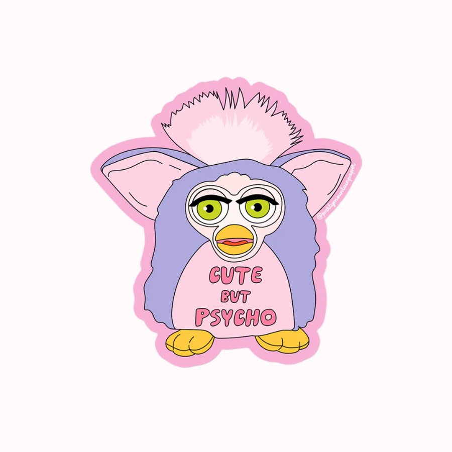 Cute But Psycho Sticker