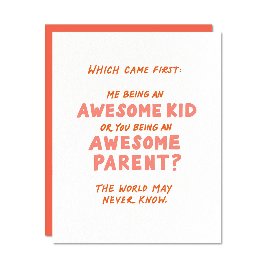 Awesome Parent Card by Odd Daughter Paper Co