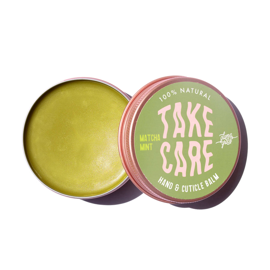 Take Care Hand and Cuticle Balm in Matcha Mint by Glam & Grace