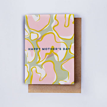 Happy Mother's Day Abstract Florals Card by The Completist