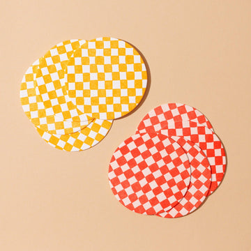 Checkered Paper Coaster Set by And Here We Are