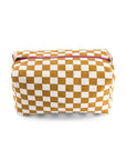 Vic Damier Toilet Bag in Caramel and Toffee Checkerboard